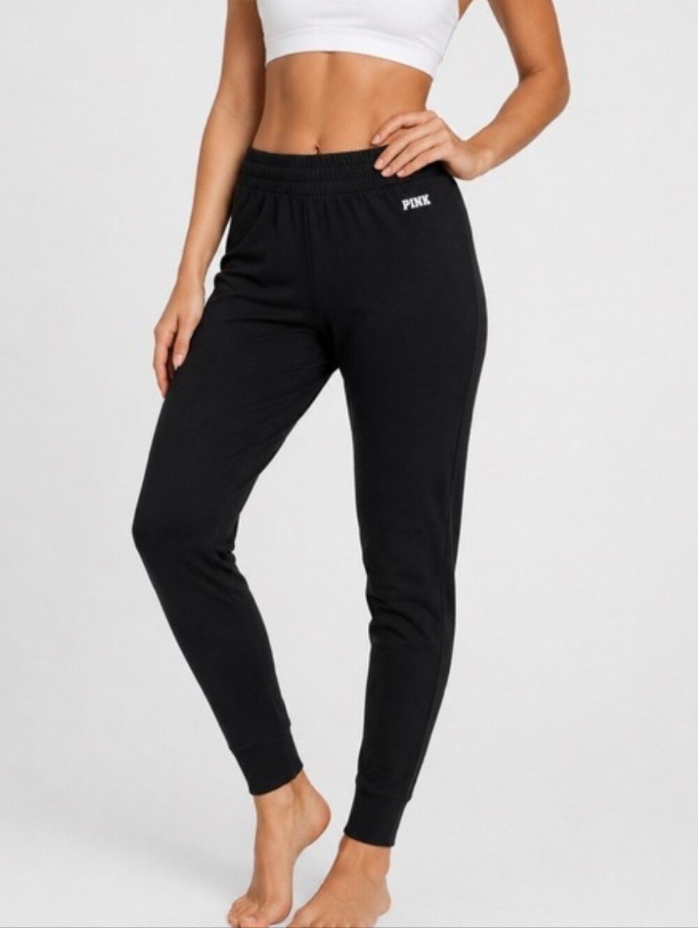 Active USA Women's Black Slim Track Joggers